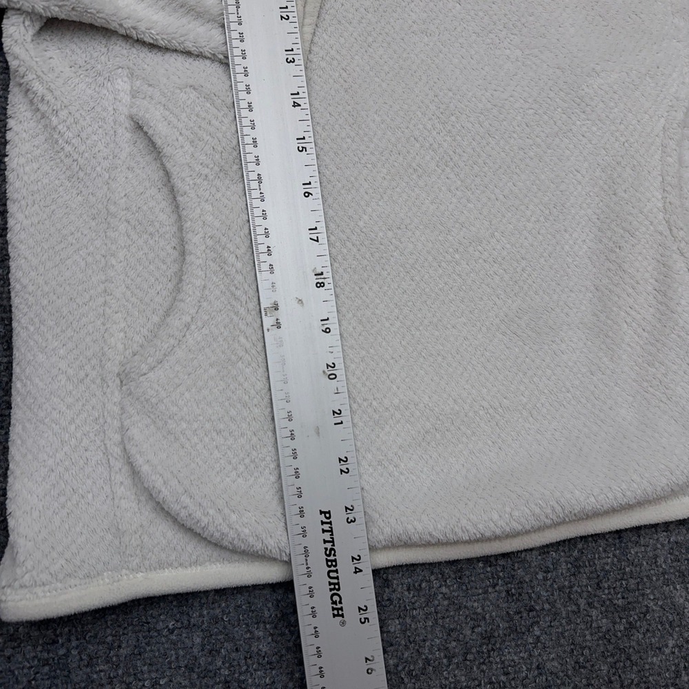 Patagonia Re-Tool Snap-T Pullover Women's M Raw Linen White X-Dye Fleece READ - Picture 9 of 11